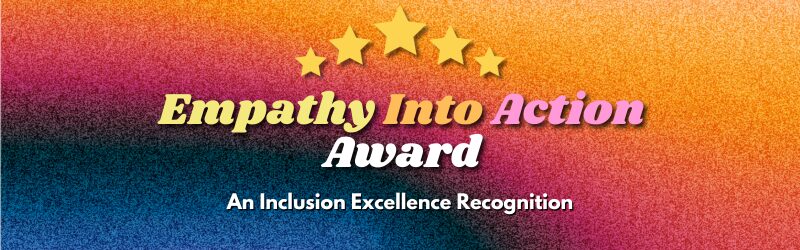 Empathy Into Action Award header